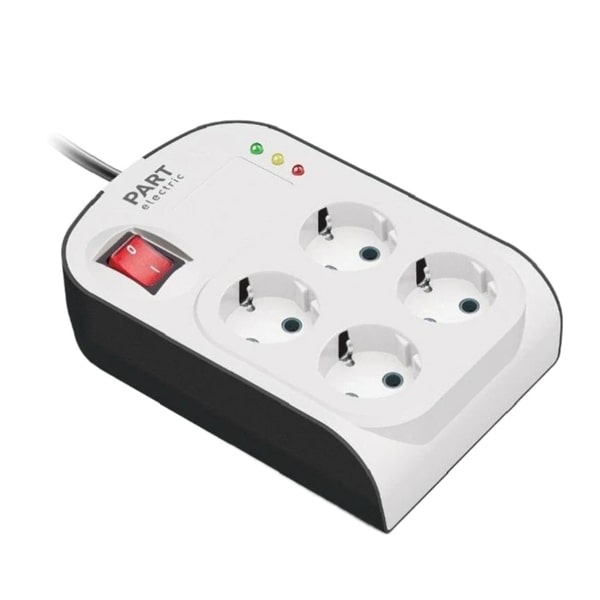 محافظ چهارخانه ارت دار با کلید و کابل آنالوگ کامپیوتر پارت-6-min محافظ برق لب تاپ و کامپیوتر