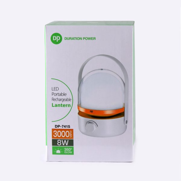 چراغ فانوس شارژی اضطراری دی پی 8 وات کد 7415  سفیدمهتابی - Image 3